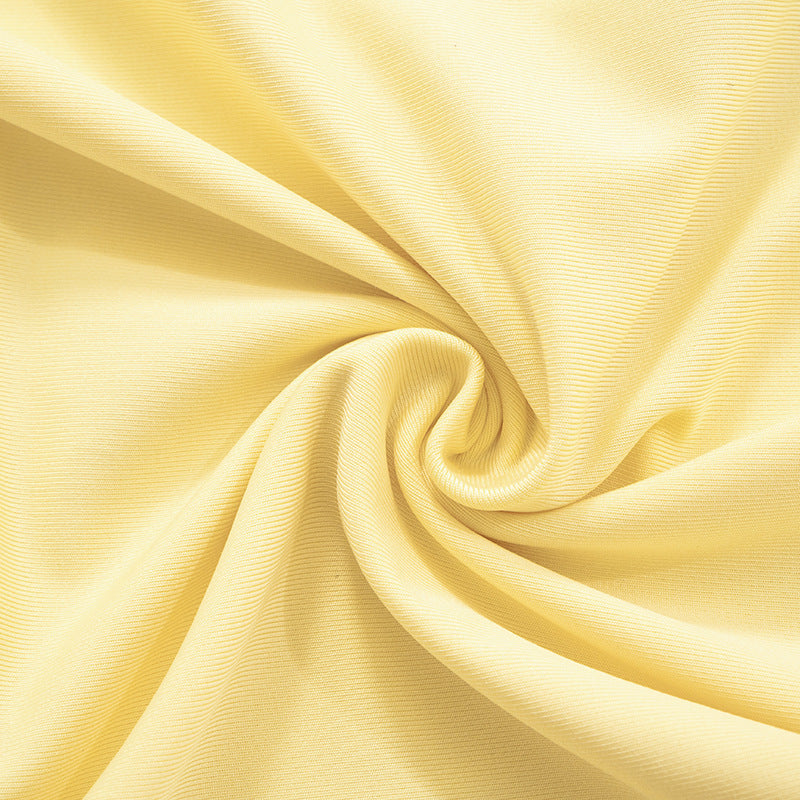 Autumn Fashion Solid Color Chic Slim Ribbon Low Back Women's Sexy Bodycon Dress 19