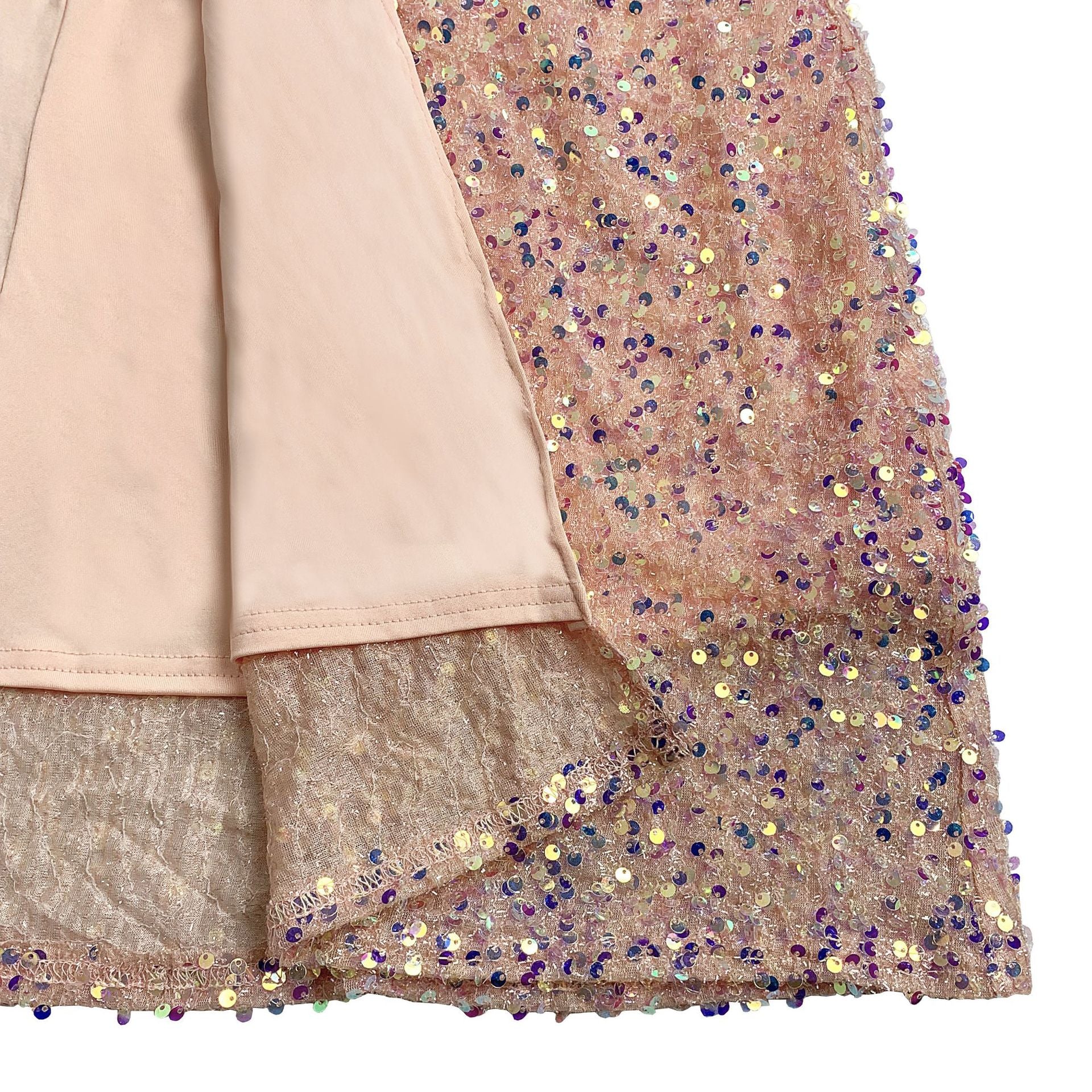 Women's Chic Sexy Sequined Split Fashionable Dress 16