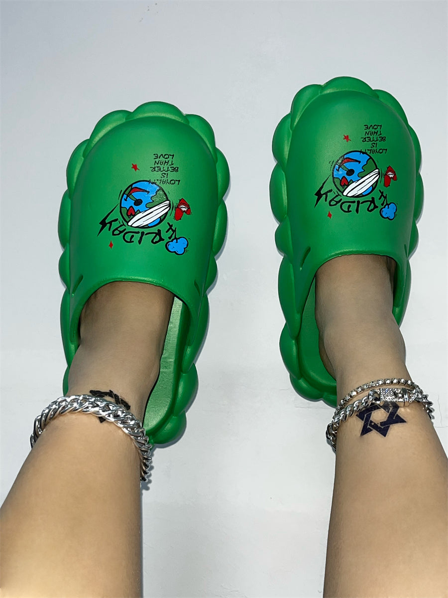 Spring And Summer Women's Shoes Sandals And Slippers Couple Eva Waterproof Women Slippers 121