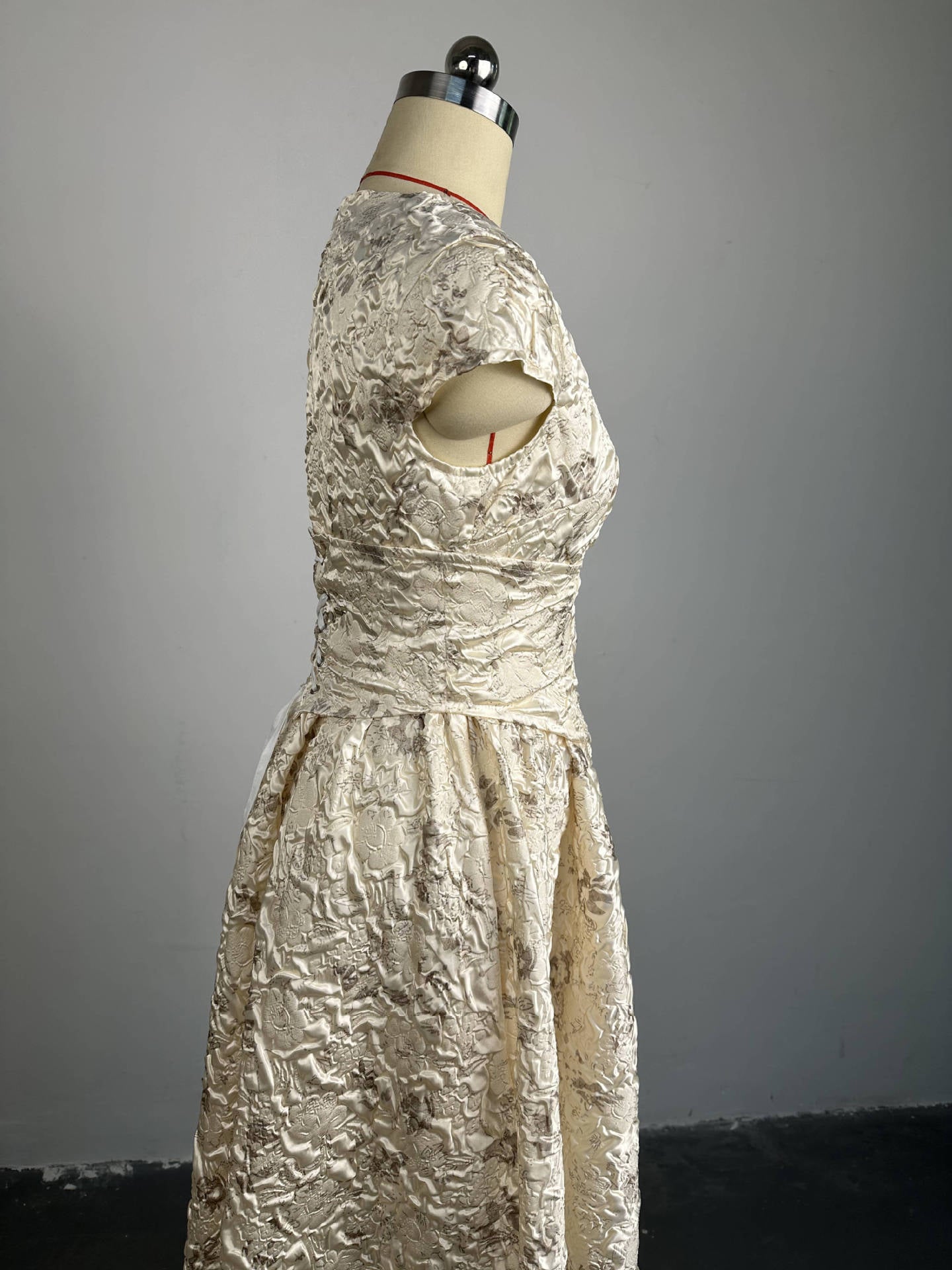 Women Fall/Winter Print Short Sleeve Maxi Dress 11