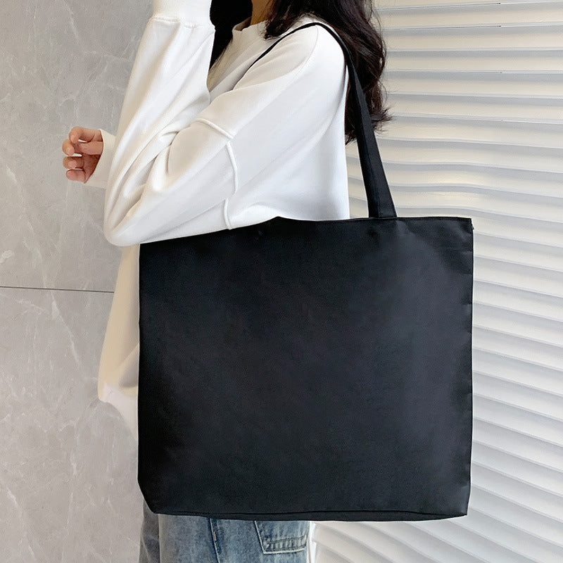 Women Canvas Bag Single Shoulder Handbag Tote Bag 4