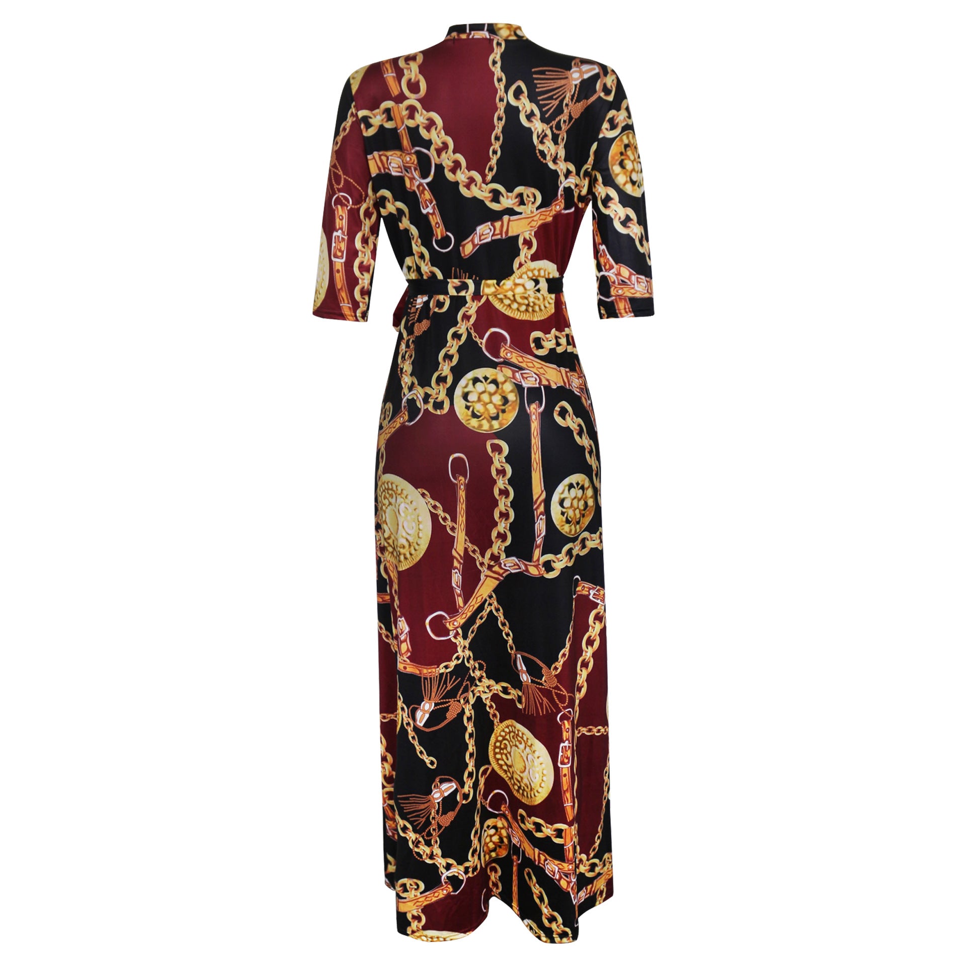 Sexy Fashion Chain Print Fashion Swing Dress 16