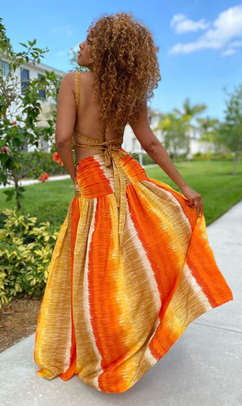 Women's Dresses Summer Slip Skirt Halter Neck Maxi Chic Casual Print Sleeveless Dress 8