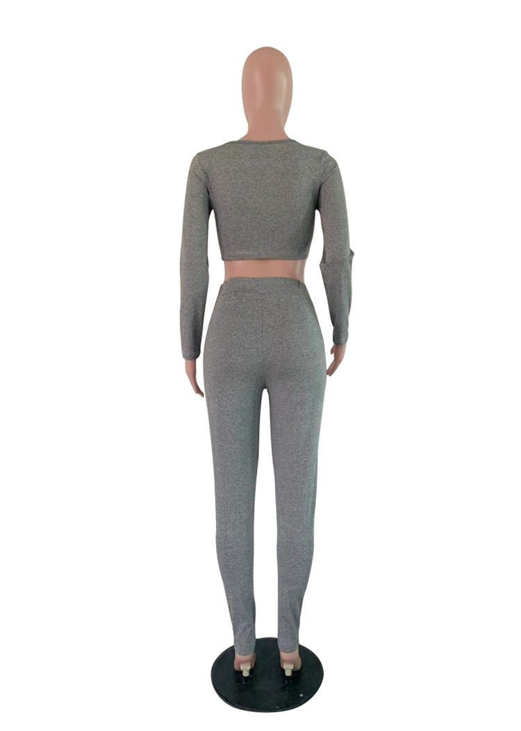 Women Casual Yoga Exercise Two Piece 11
