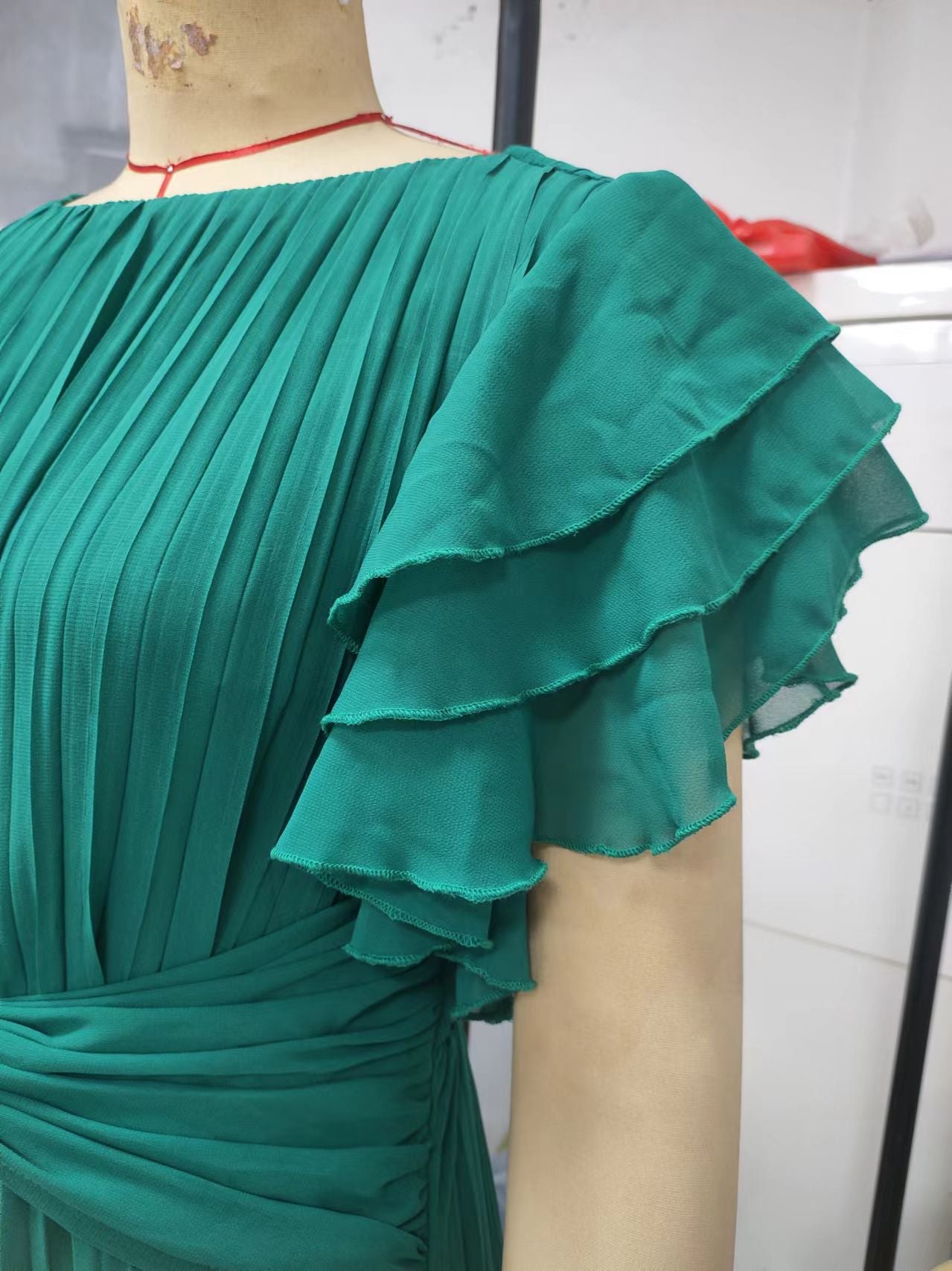 Women Solid Elegant Round Neck Maxi Dress 12