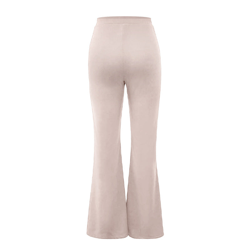 Casual Pants Spring and Autumn Chic Career Slim Pants Versatile Fashion Wide Leg Pants 39