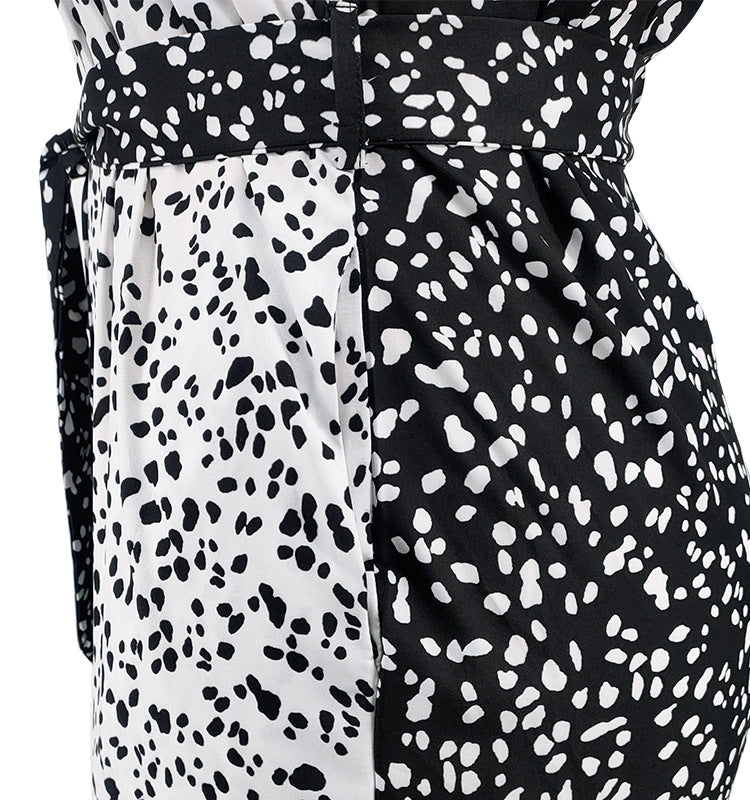 Plus Size Women Off-Shoulder Contrasting Strapless Jumpsuit 24