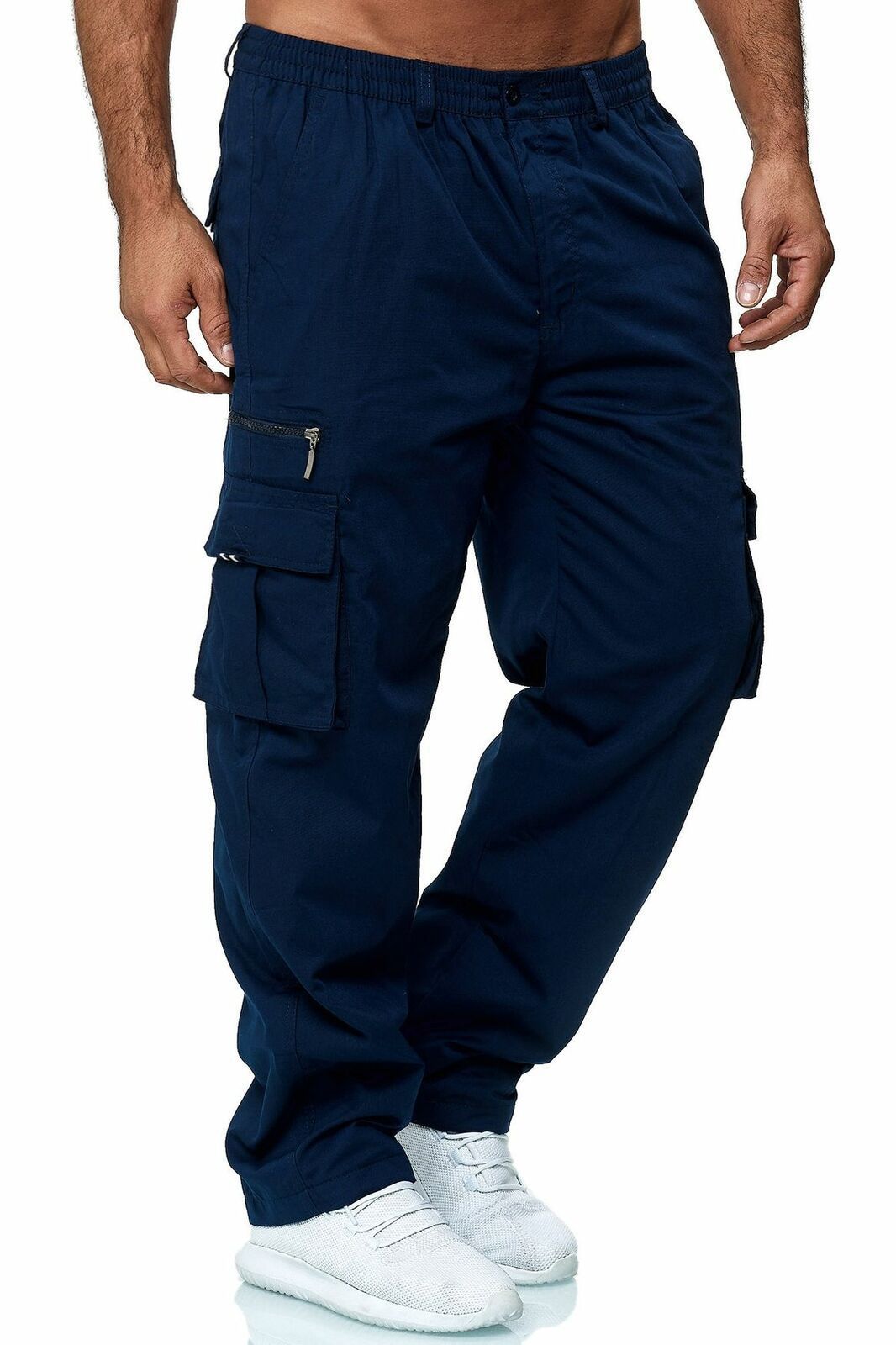 Men's Casual Multi Pocket Loose Cargo Outdoor Pant 5