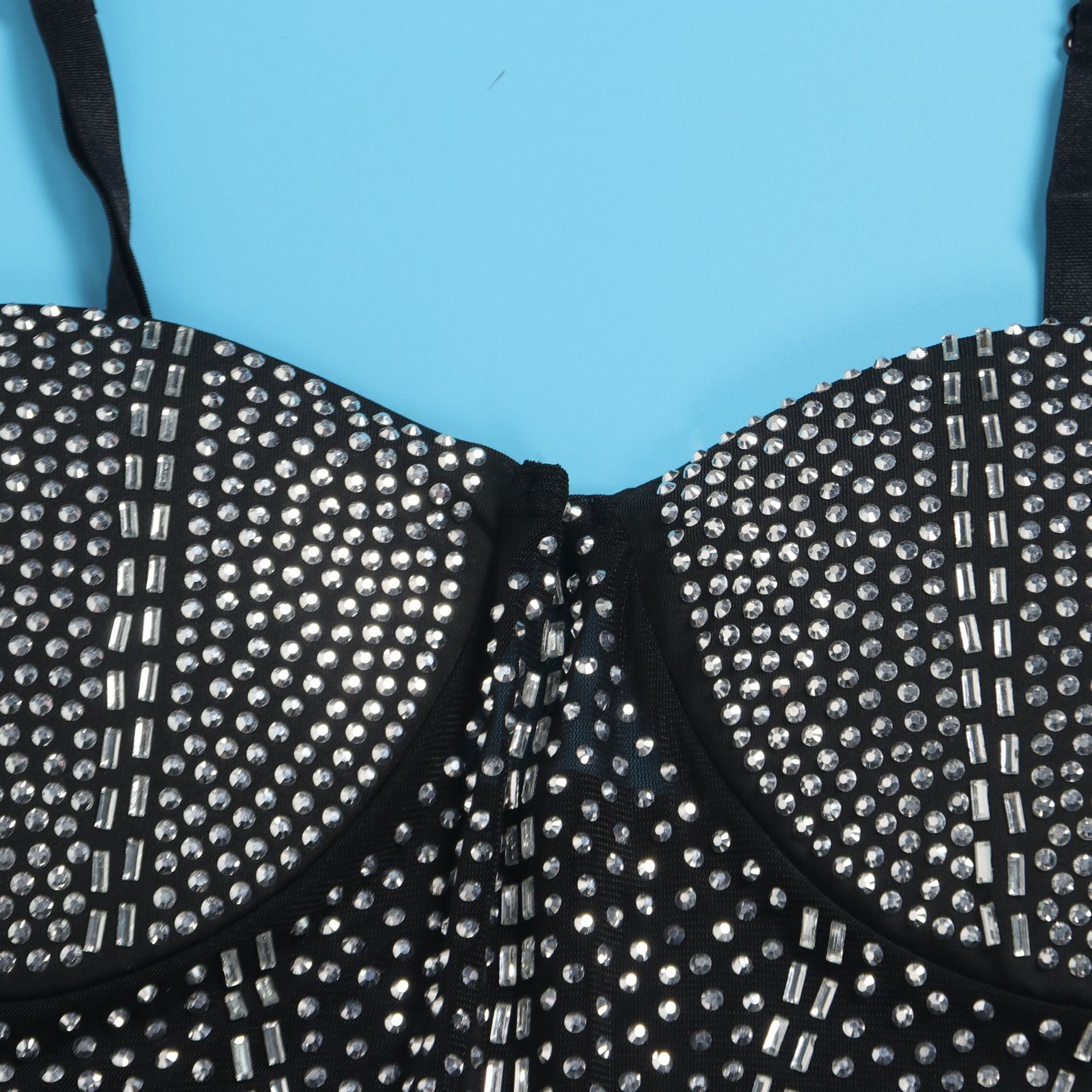 Women Sexy Beaded Stretch Camisole Cascading Ruffles Dress Tutu 63