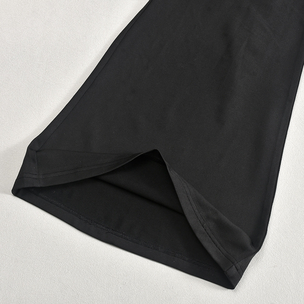 Women Sleeveless Lace Backless Bell Bottom Wide Leg Jumpsuit 13