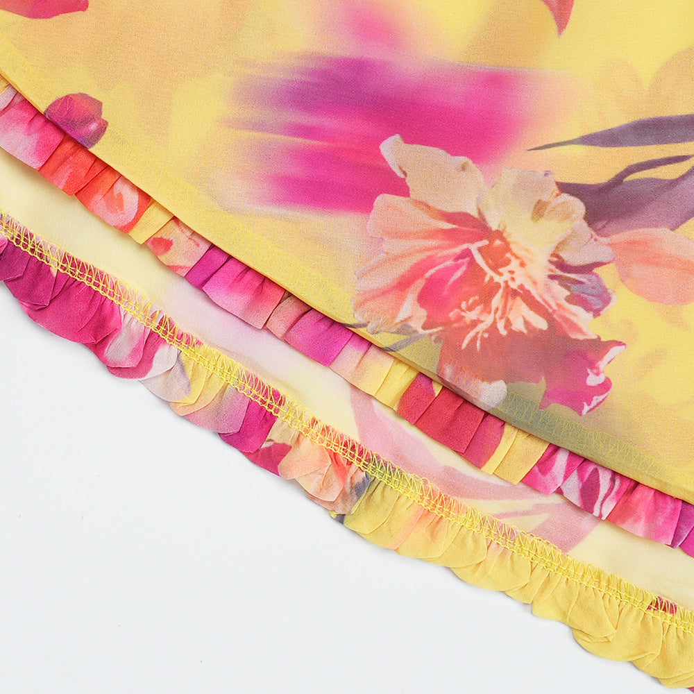 Plus Size  African Women's Floral Print Long Dress 19