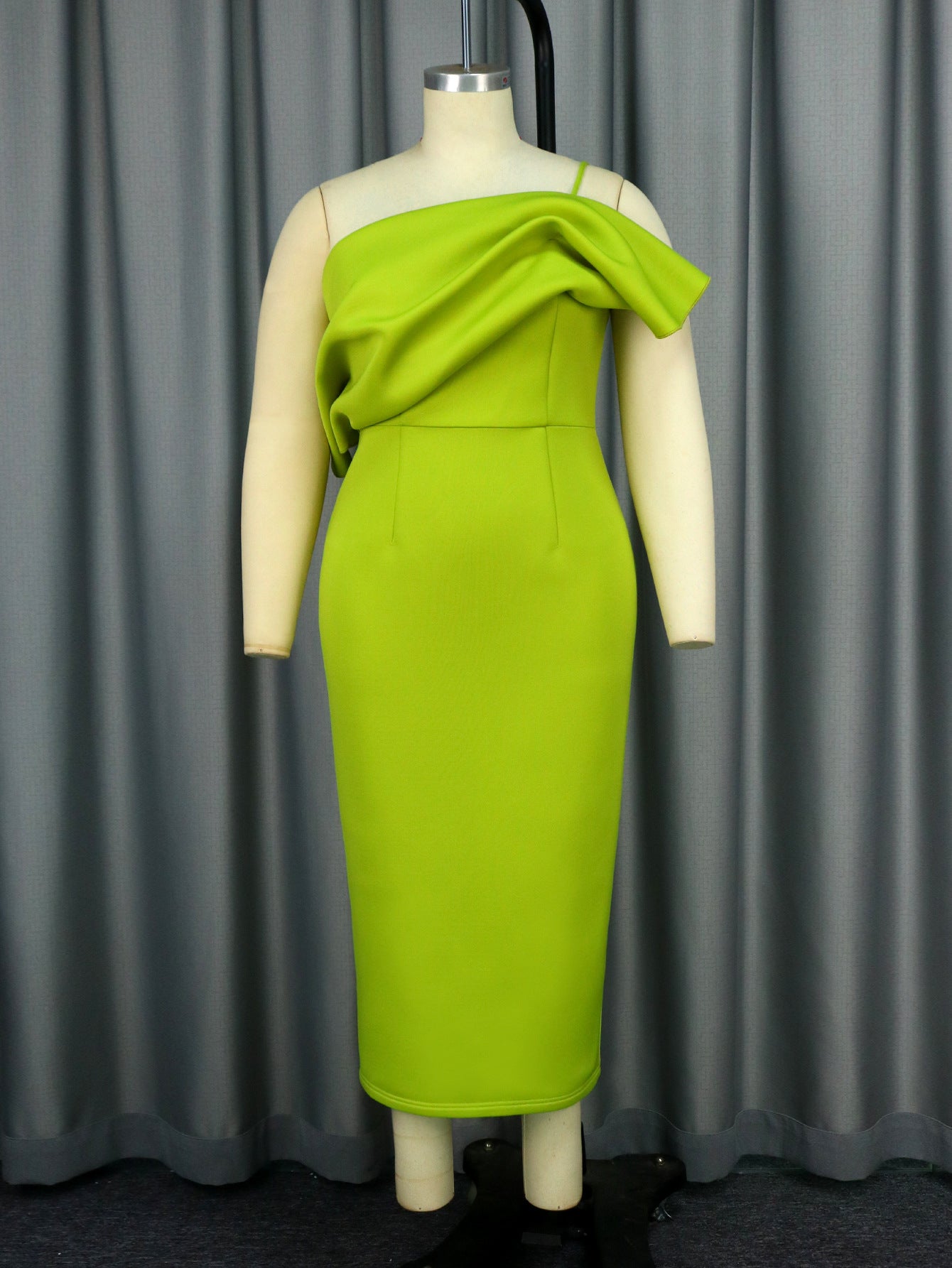 Solid Color Sexy Strap High Waist Formal Party Dress