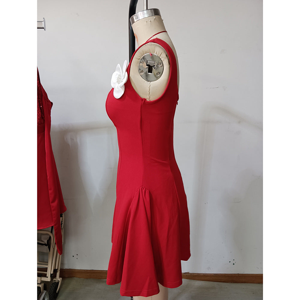 Women spring Summer sexy Strap Dress 8