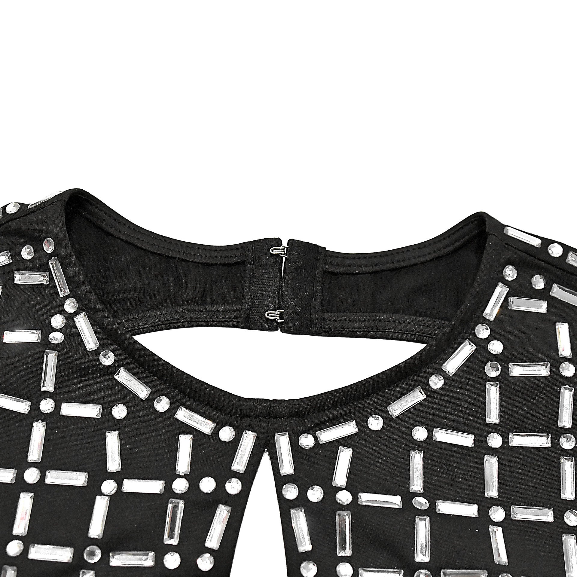 Women Sexy Beaded Long Sleeve Dress 25