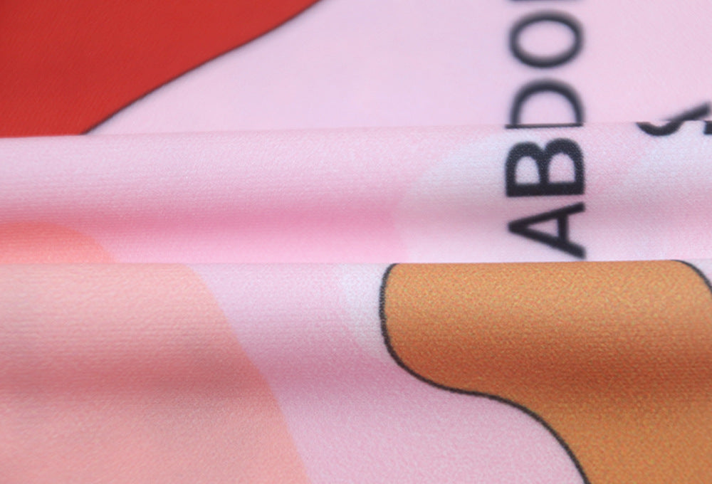 High Neck Long Sleeve Printed Long Dress Fashionable Women's Dress 29