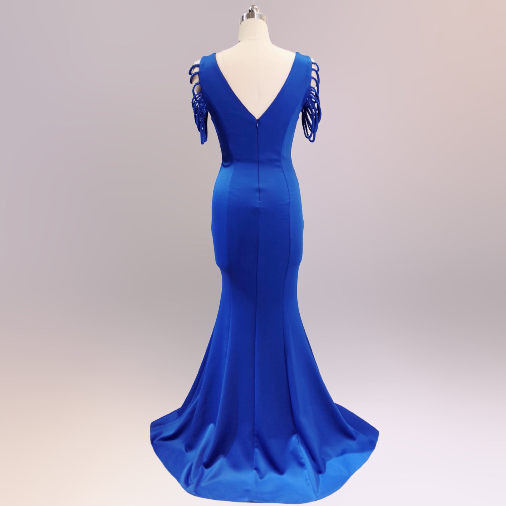 sexy fishtail dress bride wedding toast clothing 34