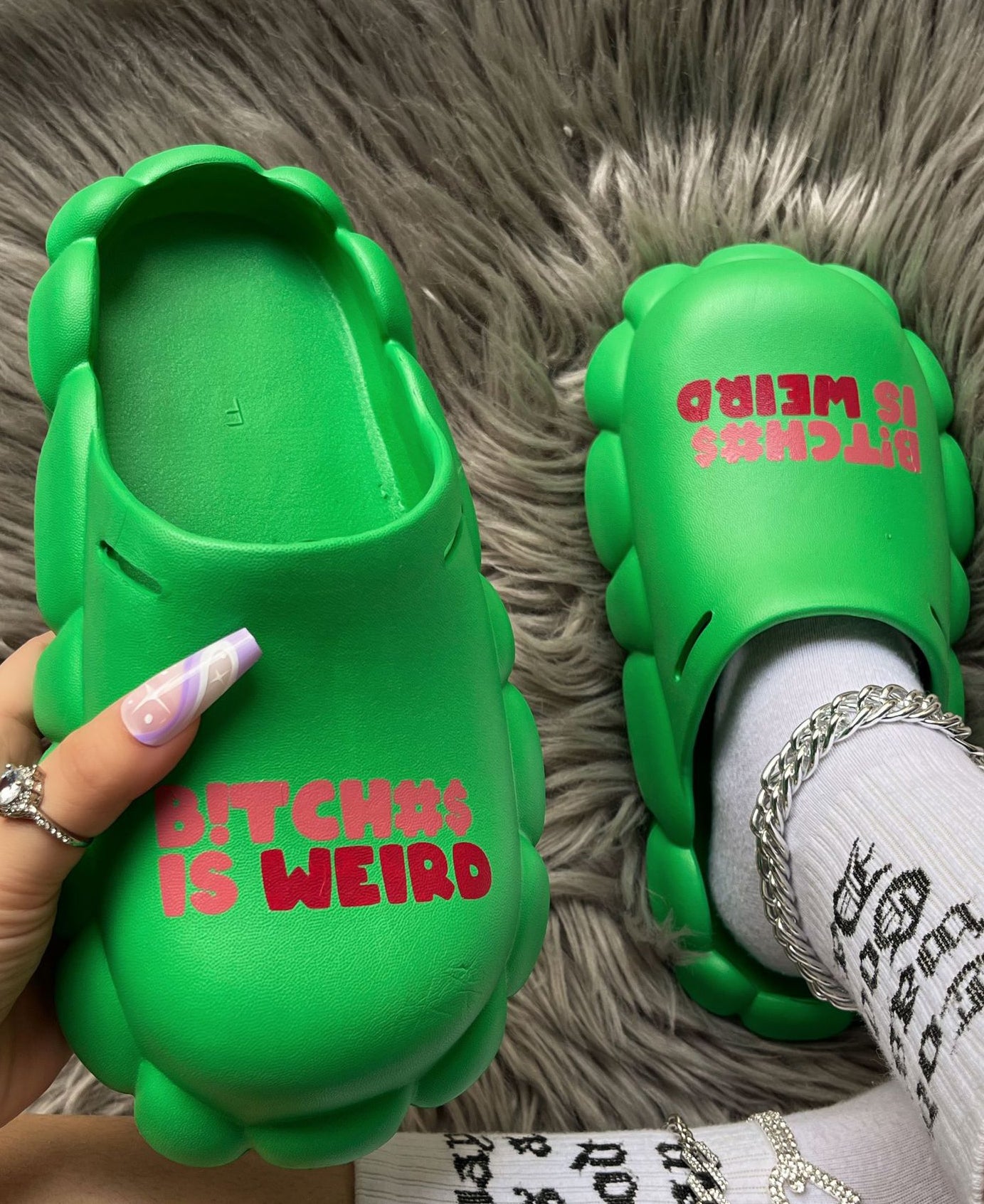 Spring and summer women's shoes Baotou sandals and slippers couple eva waterproof half slippers women Slippers 15