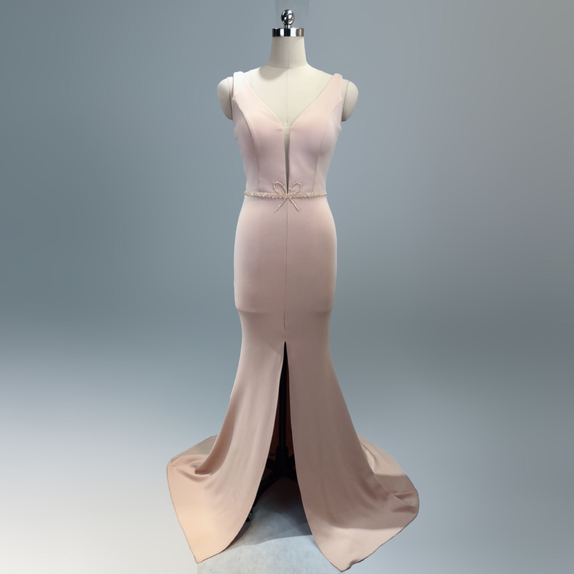 Ladies Summer Sexy V Neck Mermaid Evening Dress 34