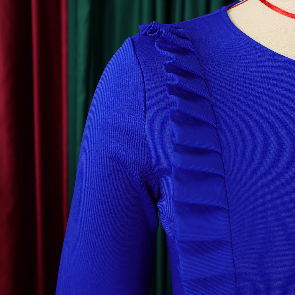 Women's Fall/Winter Chic Elegant Office African Dress 38