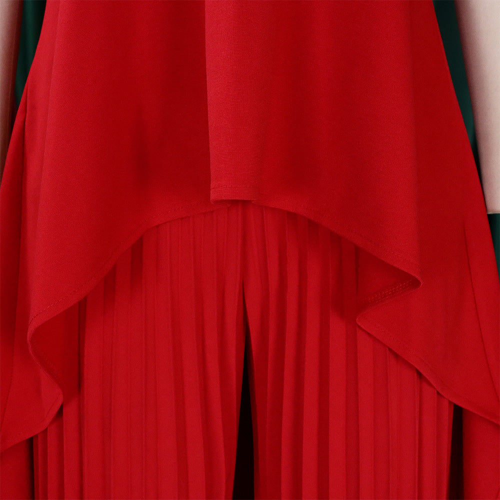 Women Sleeveless Irregular Top and Wide-leg Pants Two-Piece Set 39
