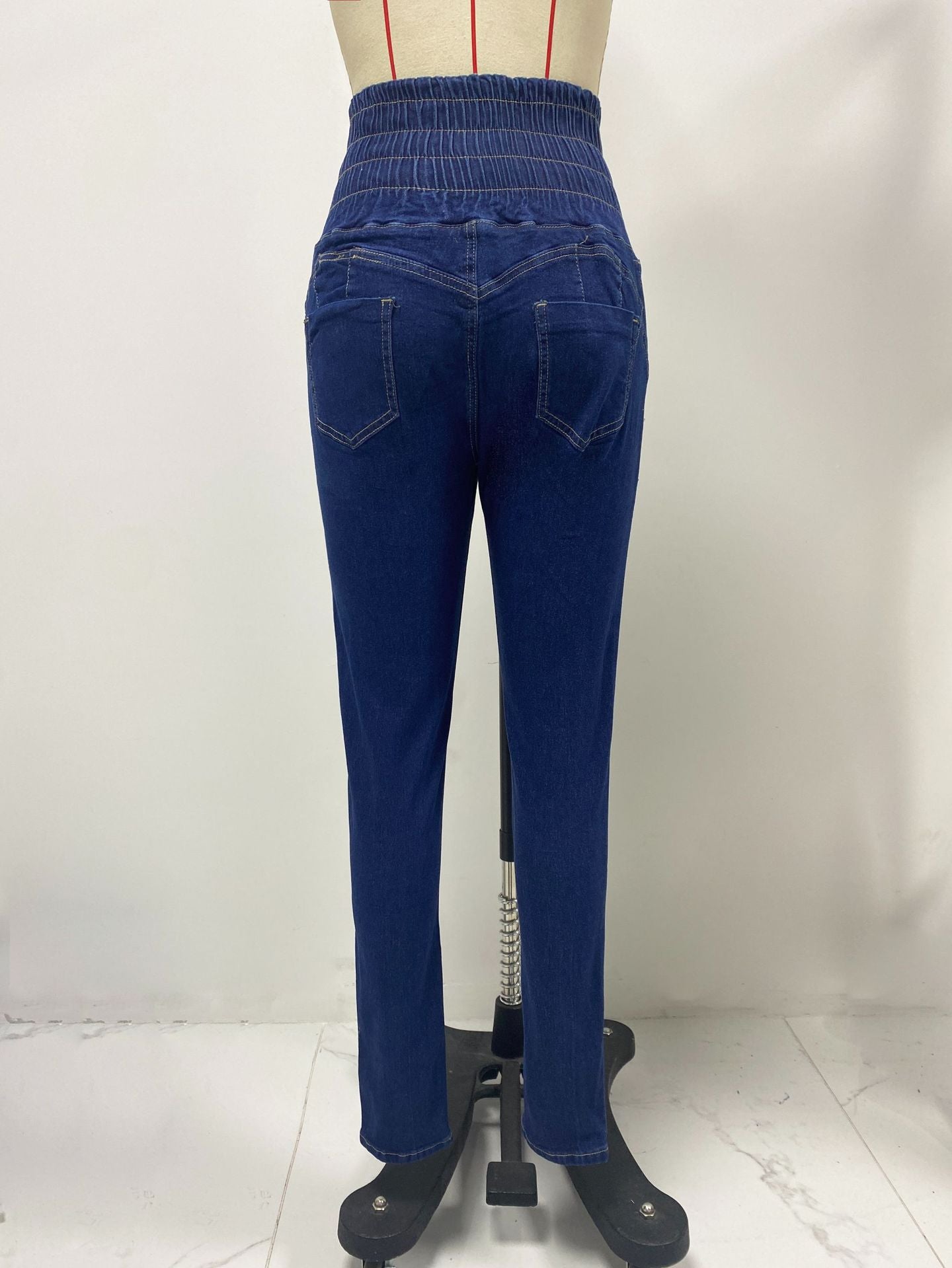 Spring Summer Sexy High Waist Lace-Up Denim Pants 10