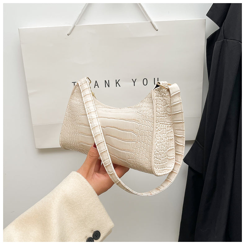 Handheld mini women's bag winter fashion shoulder bag Trendy gradient underarm baguette bag 40