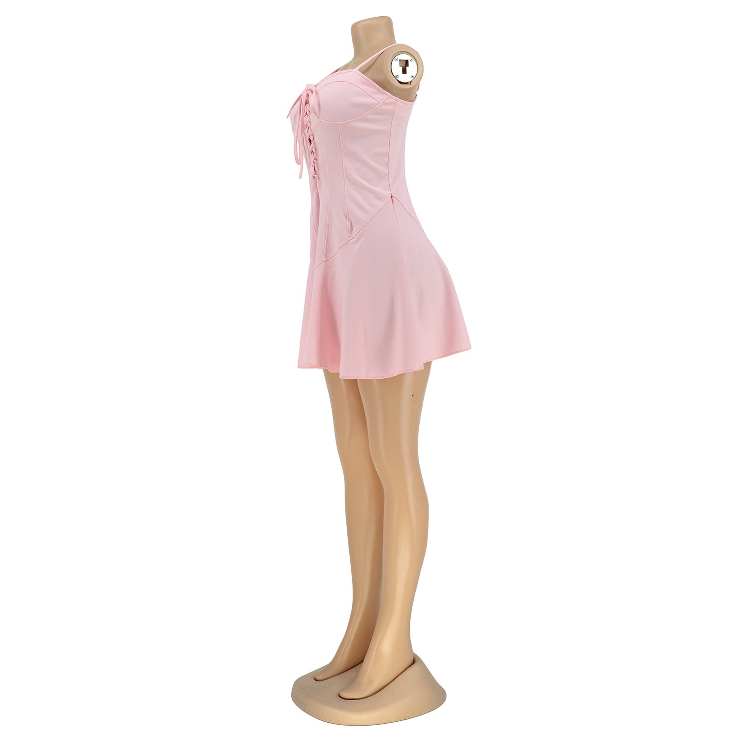 Women's Summer Strap Lace-Up Short Dress 12