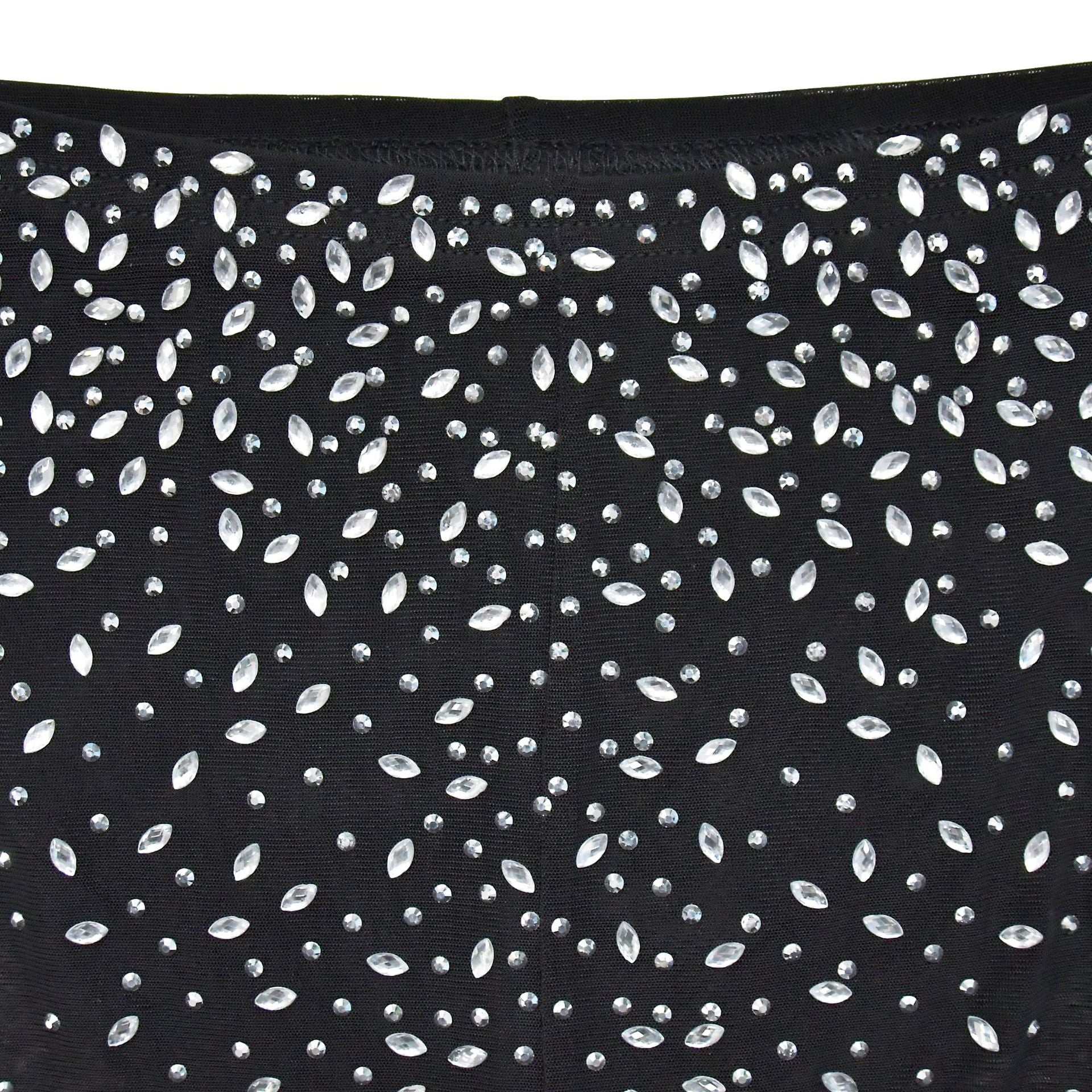 Fashionable Women's Solid Color Beaded Mesh Long-Sleeved Two-Piece Trousers Set 22