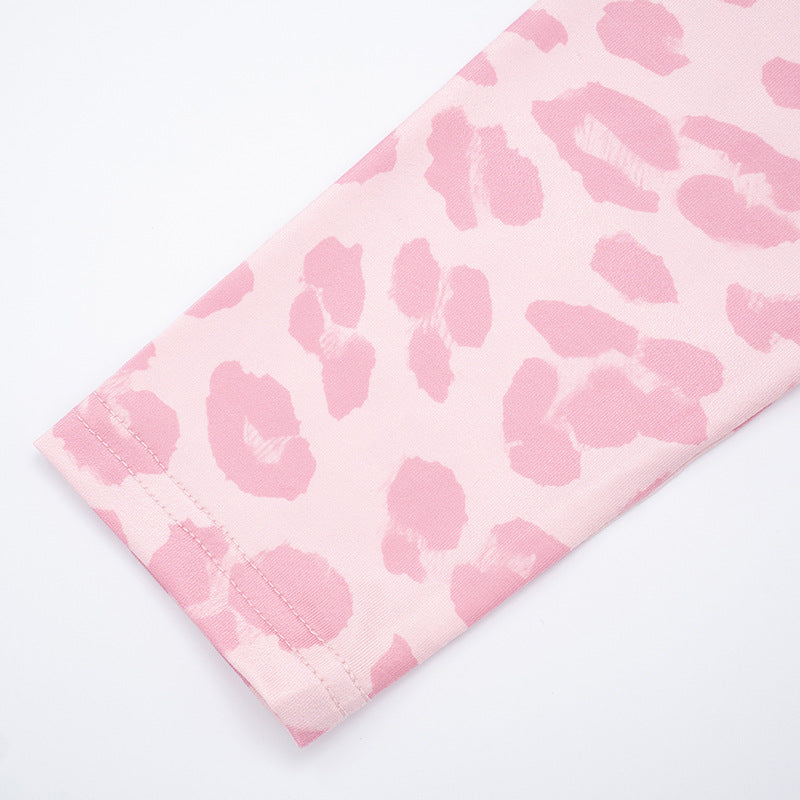 Women's Autumn Fashion Hooded Camouflage Print Long Sleeve Sports Slim Fit Casual Pants Set 23