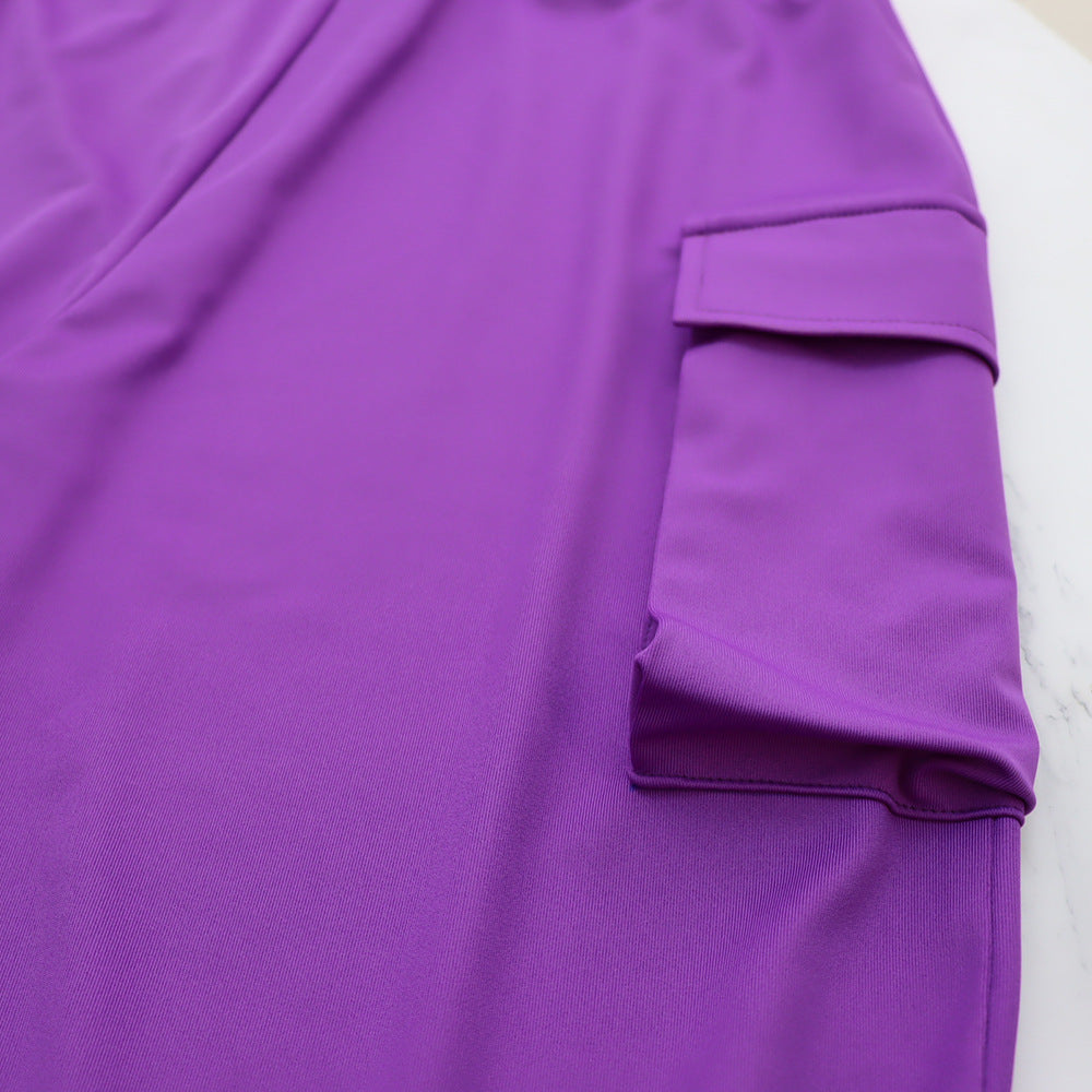 Drawstring Sleeveless Tank Top Chic High Waisted Women's Loose Straight Leg Two-Piece Set 19