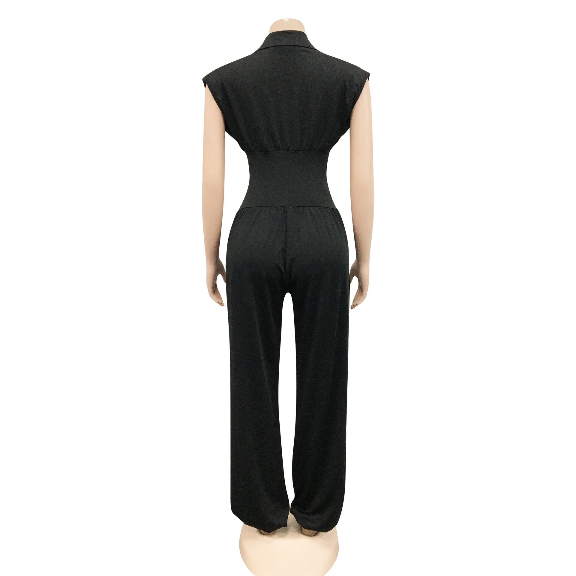 Women's Sexy Deep V Sleeveless Hollow Out Jumpsuit 23