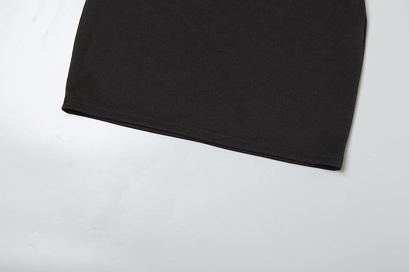 Women's Autumn Chic Color Block Slim Turndown Collar Button Shirt Dress 15