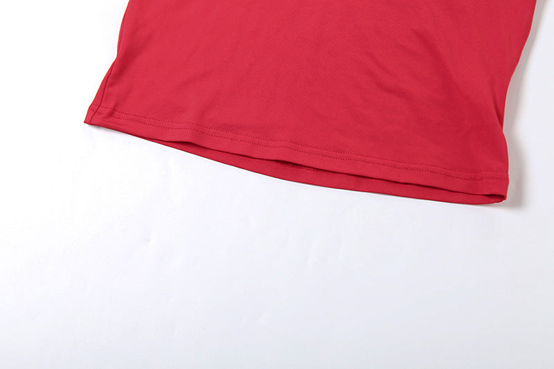 Summer Sexy Slim Short Sleeve High Waist Sports Two Piece Shorts Set For Women 12