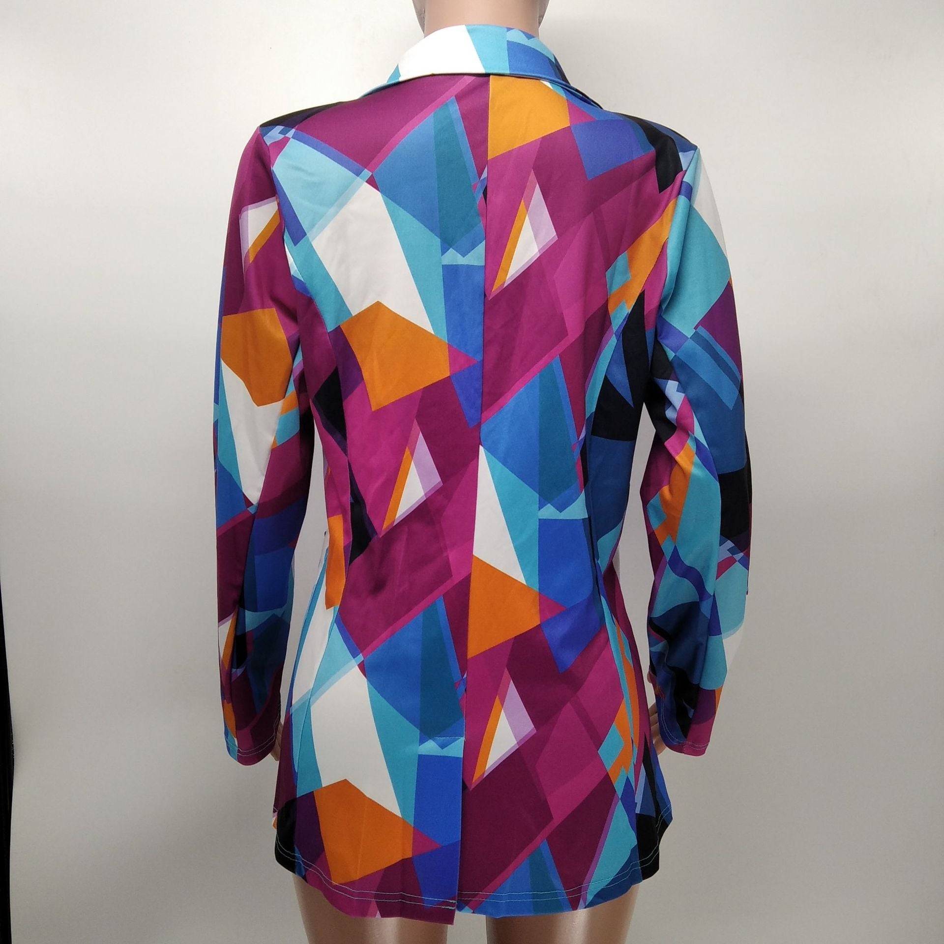 Women Casual Print Blazer 9