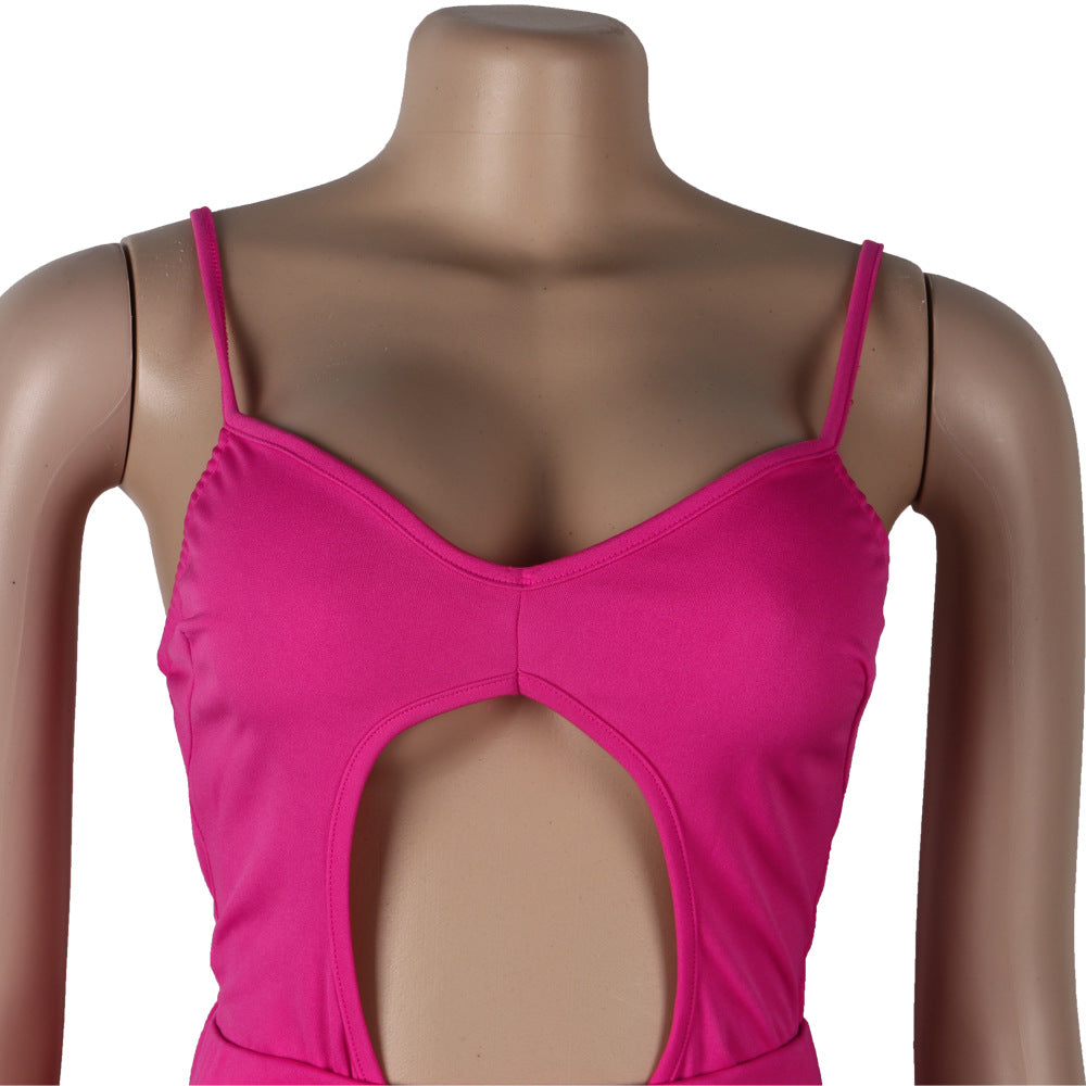 Women Sexy Solid Mesh Swimwear Two-piece Set 20