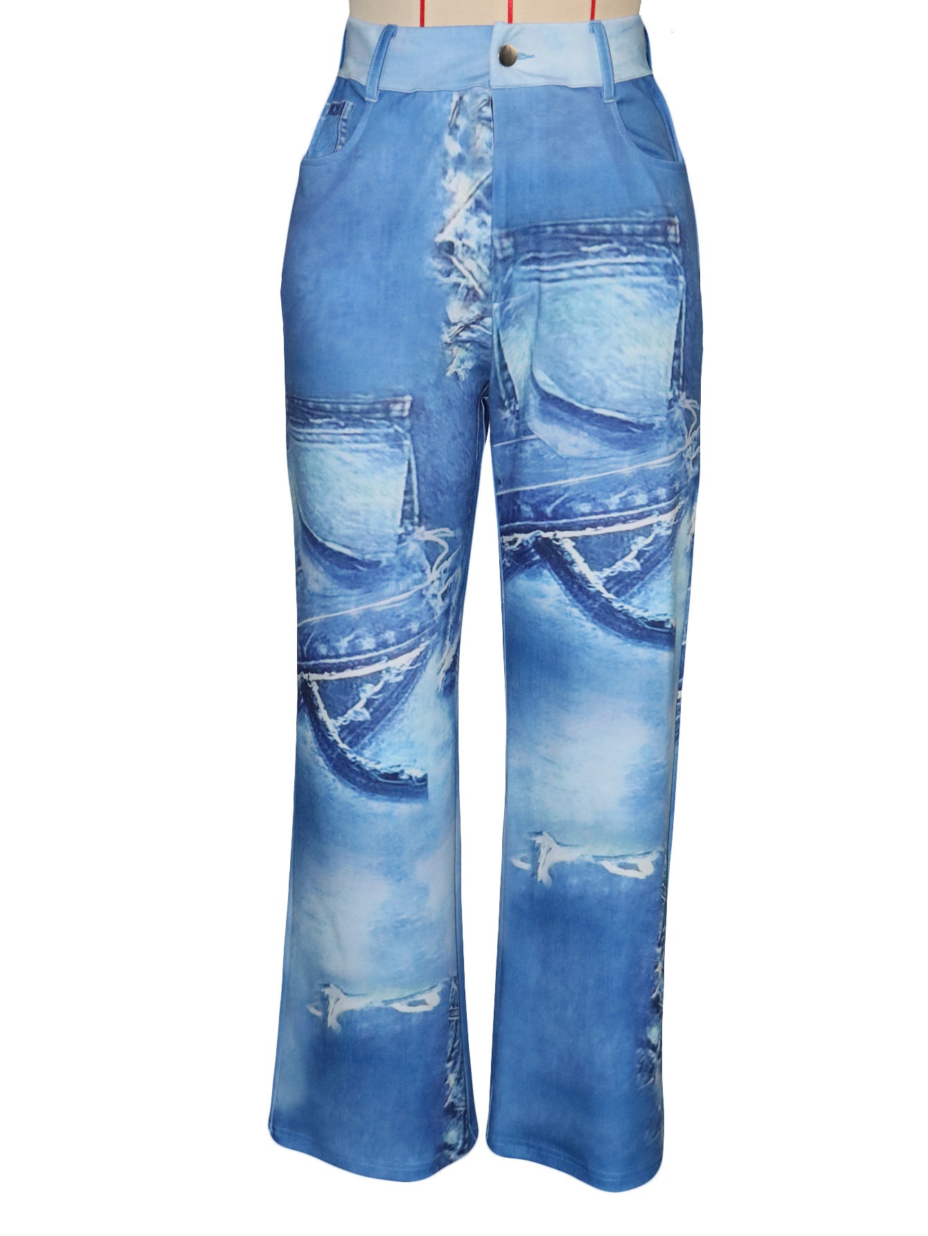Women Printed Stretchy Casual Pants 8