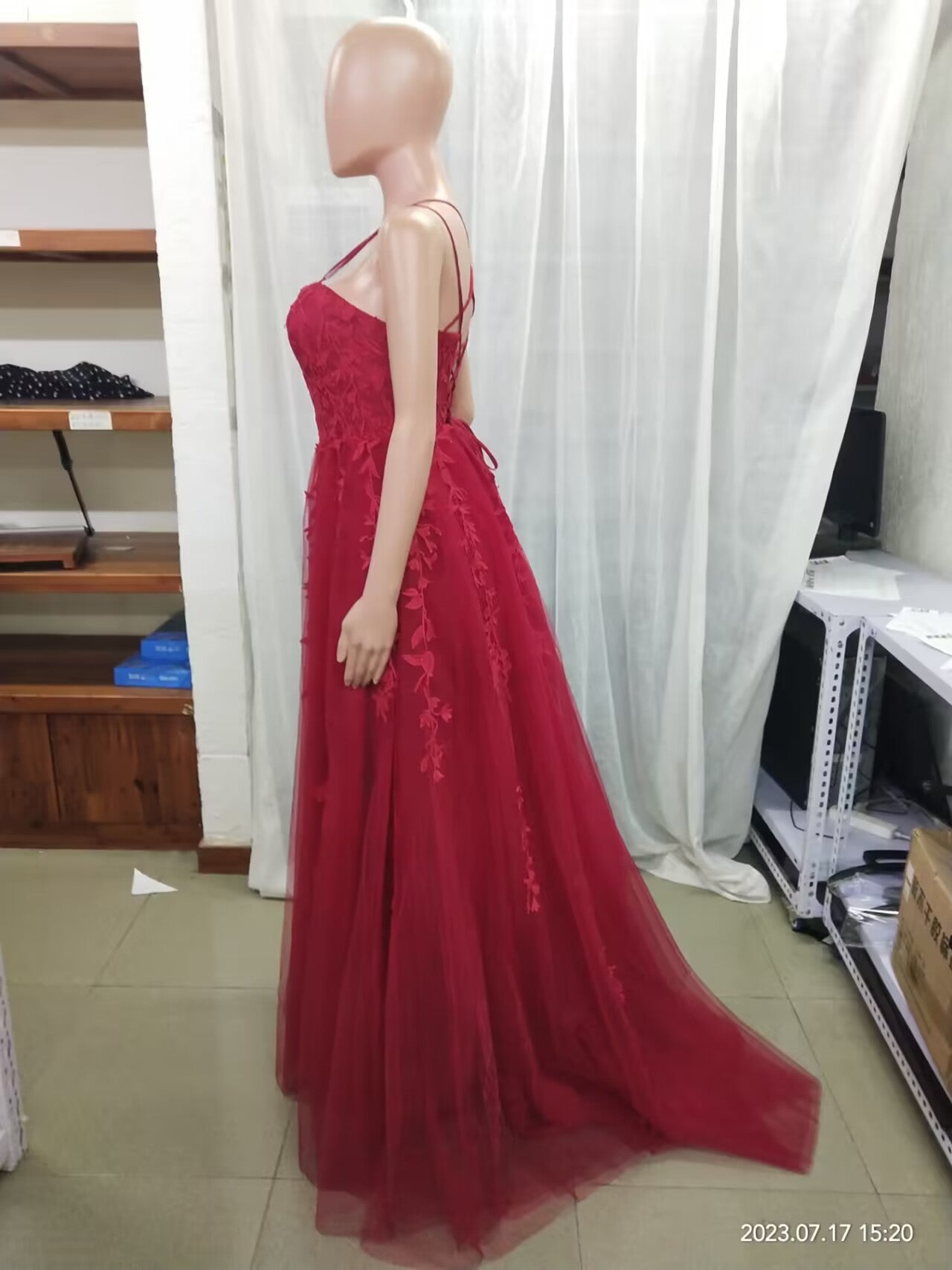 Evening dress overseas warehouse lace Low Back sexy dinner graduation party bridesmaid dress（Processing time need 3-6 days） 16