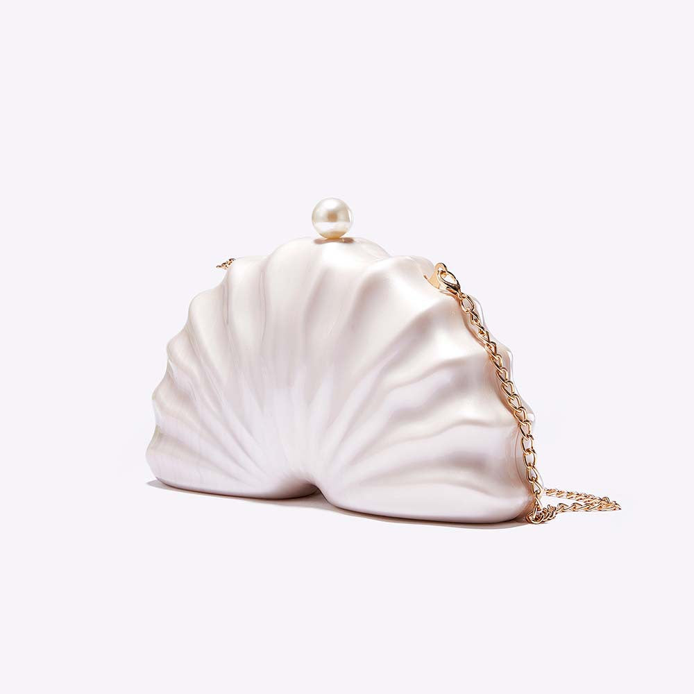 Women's Shoulder/Crossbody Bag Shell Acrylic Clutch for Wedding & Evening Party 7