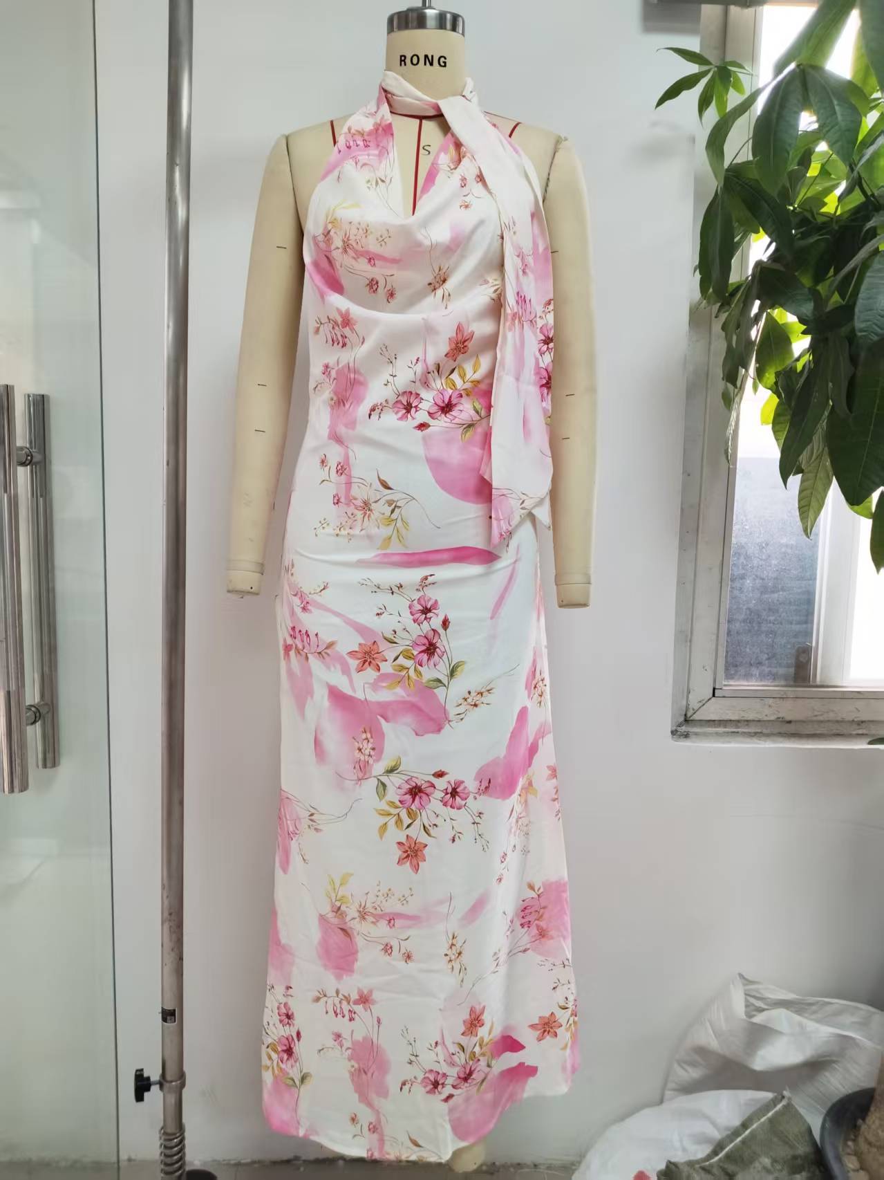 Women Sexy Printed Backless Sleeveless Dress 9