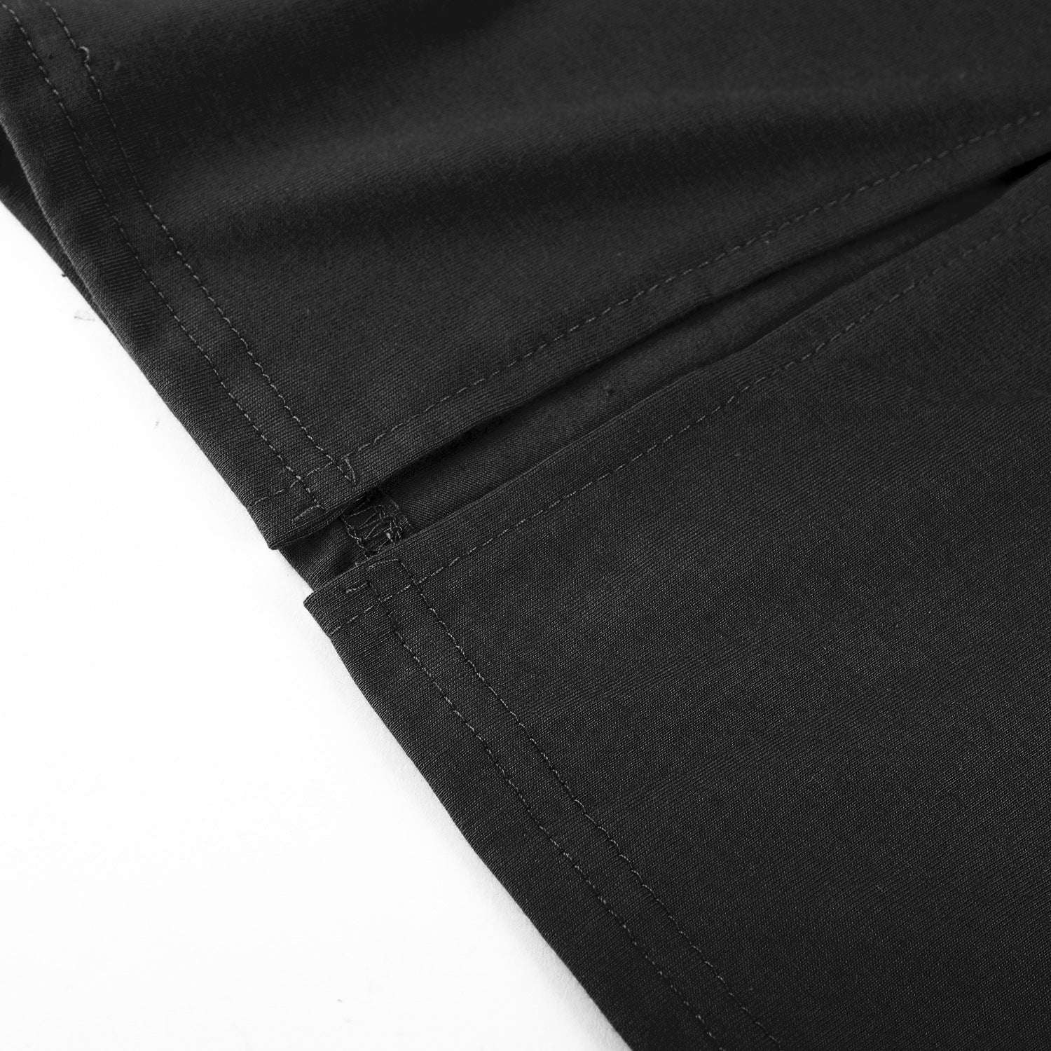 Women's Three Quarter Sleeve Fake Two Piece Patchwork Professional Bodycon Dress 18