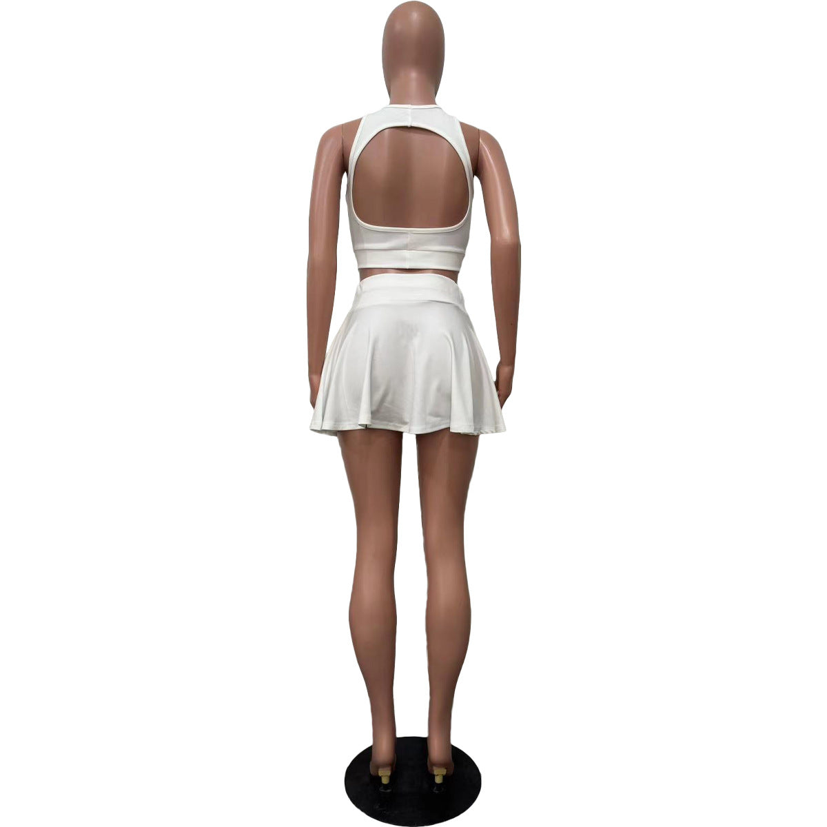 Women Sexy Cutout Halter Neck Two-Piece Set 9