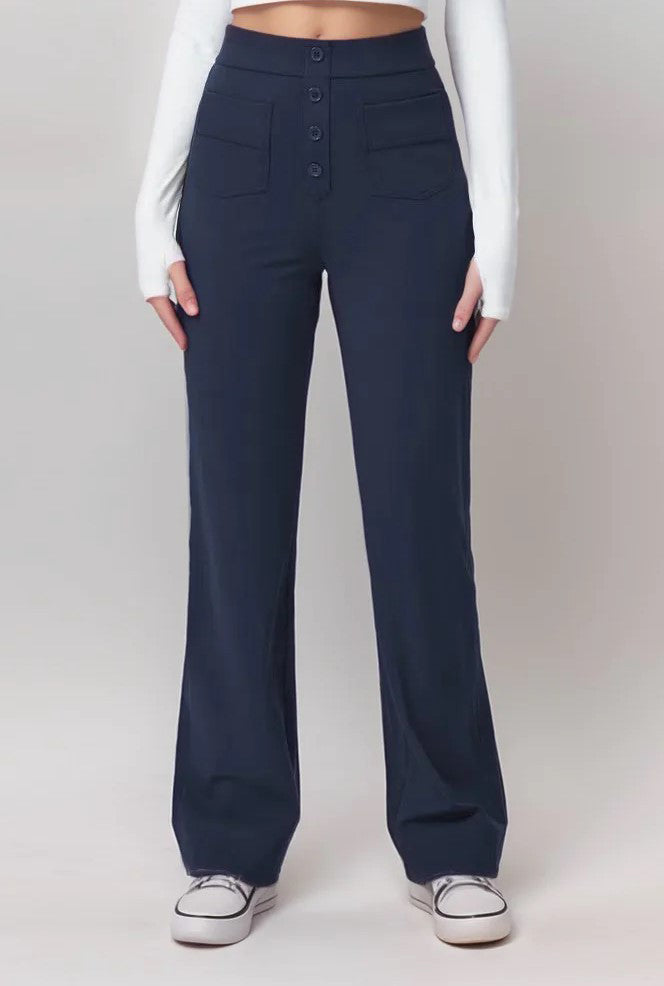 Women Casual Stretchy Pocket Pants 8