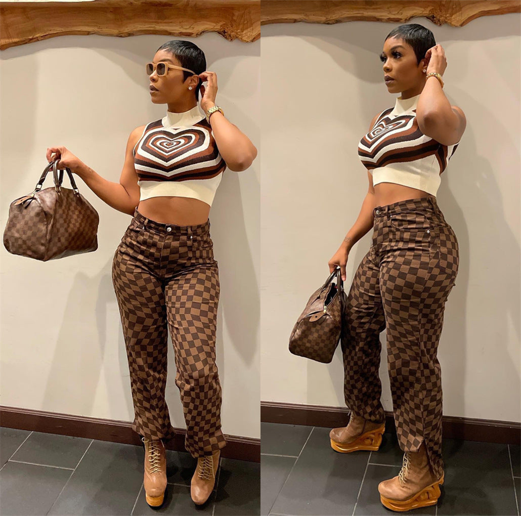 Women Slit Casual Pants