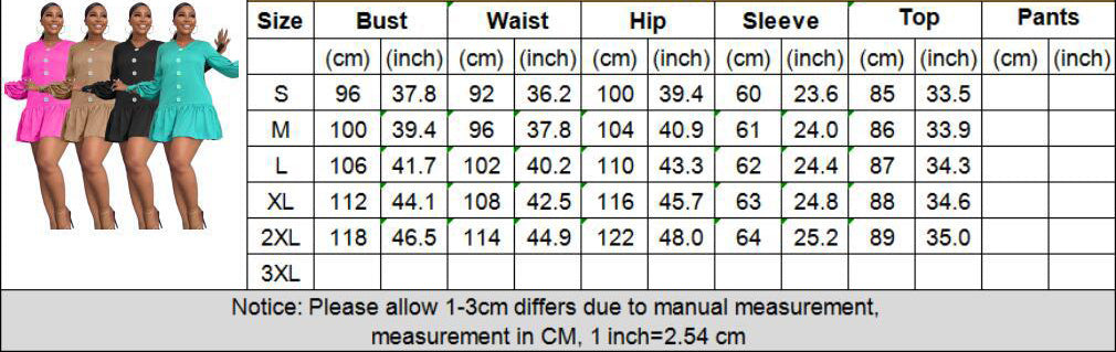 Women's Fashion Casual V-Neck Long Sleeve Ruffled Pleated Dress 10