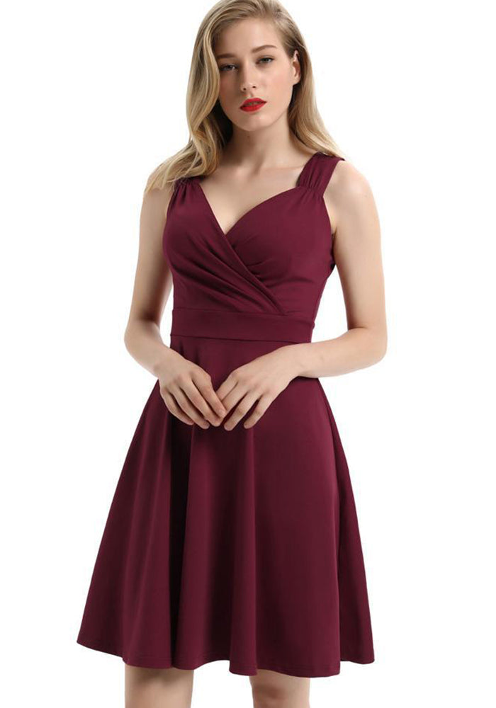 Plus Size Women Hepburn Style Cocktail Dress