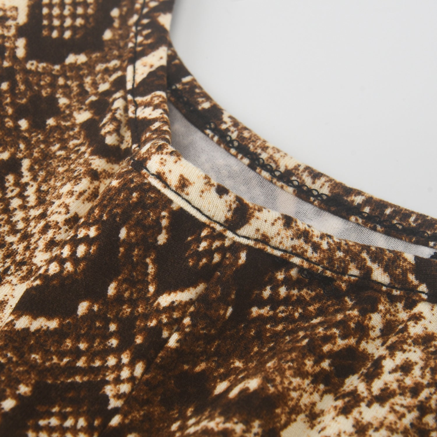 U-Neck Print Jumpsuit Women's Fashion Nightclub Wear 10