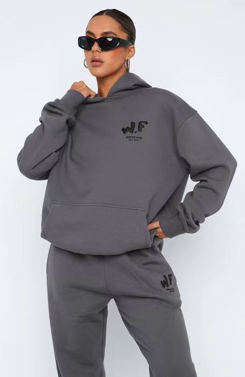 Women's Spring And Autumn Winter Hoodies Sweatpants Set Fashion Sports Long Sleeve Pullover Hooded Two Piece Tracksuit 4