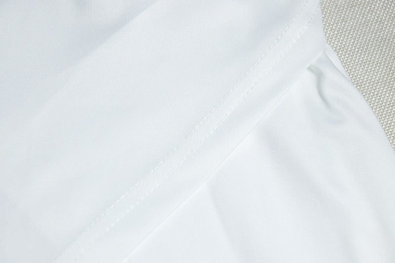 Women's Fashion Solid Color Slash Shoulder One-Shoulder Sleeveless Slit Long Dress 18