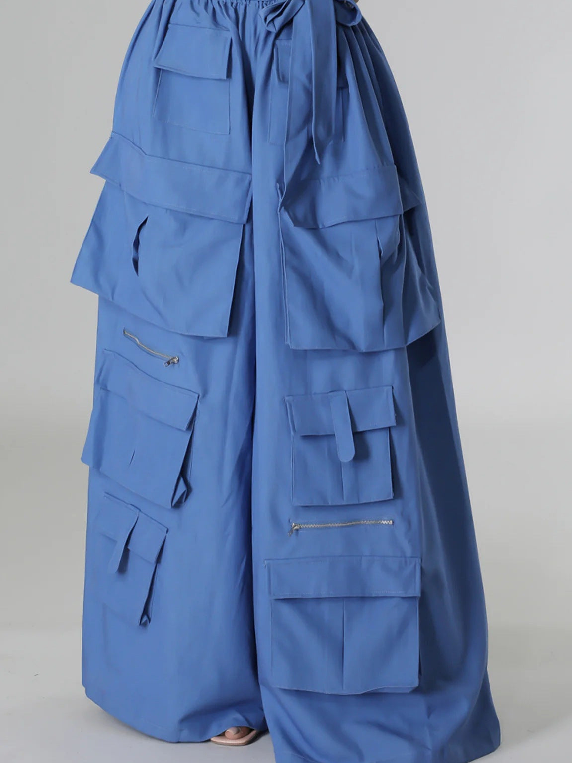 Women's Trendy Multi-Pocket Wide-Leg Pants 7