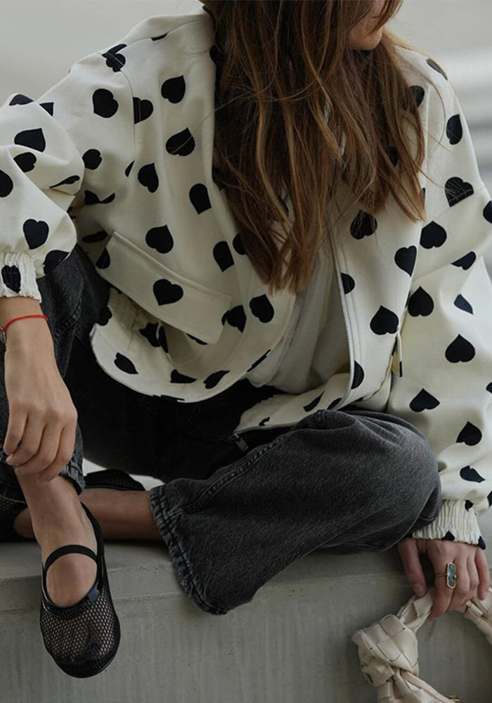 Women Autumn Long-sleeved Printed Jacket